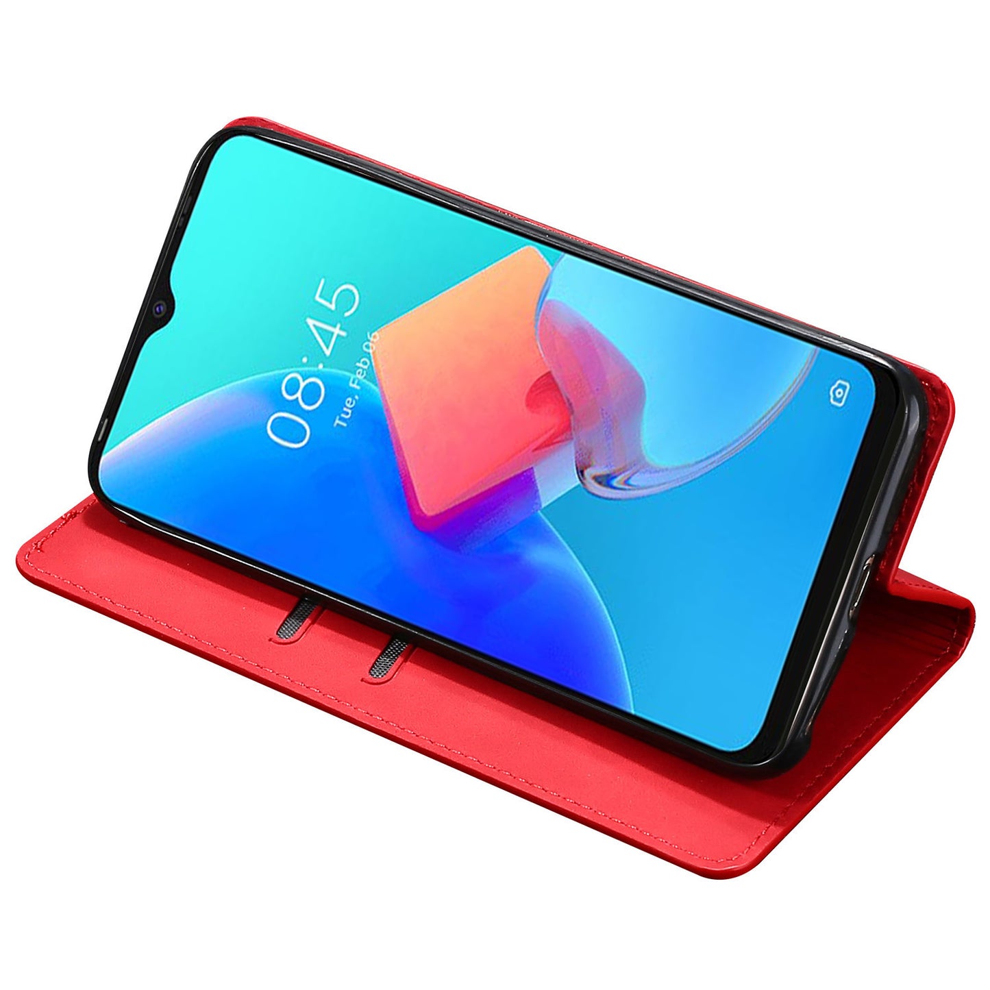 For Transsion Tecno Spark 20 Pro+ PU+TPU Wallet Phone Case Mobile Accessories Wholesale - Red