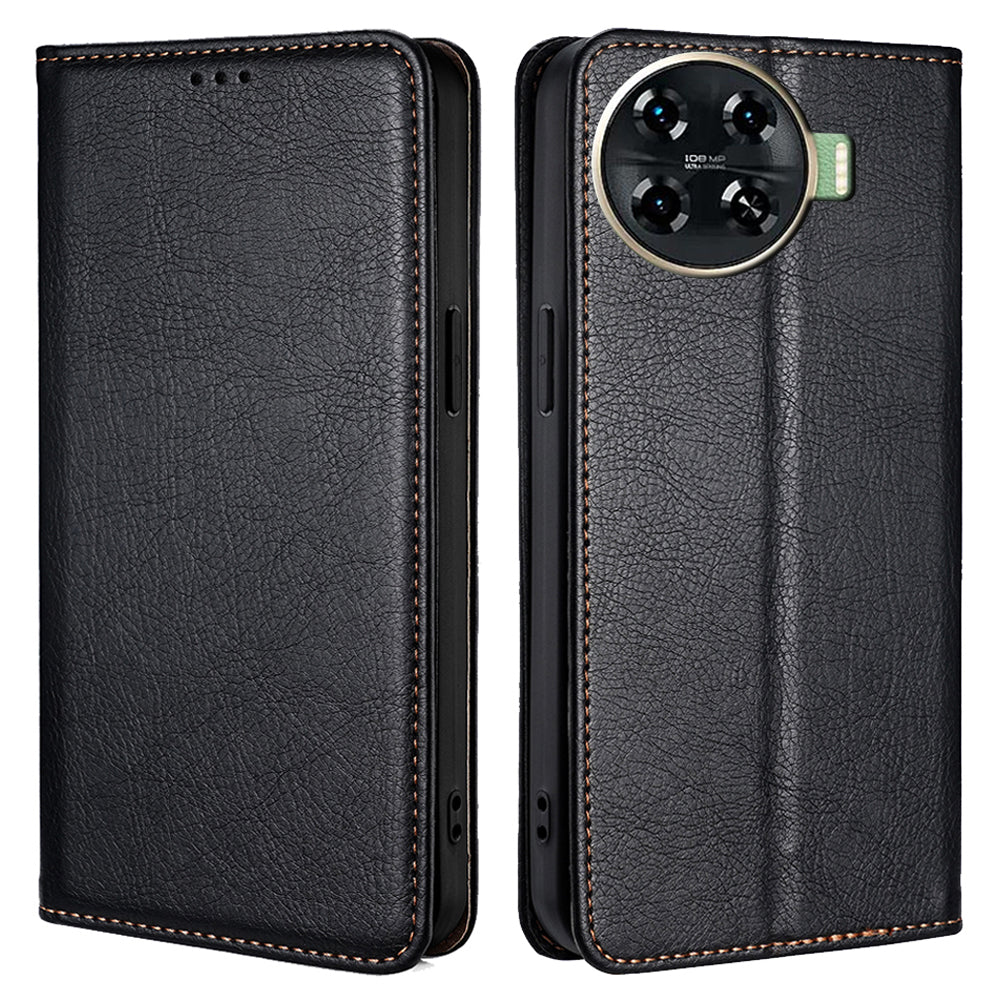 For Transsion Tecno Spark 20 Pro+ Leather Wallet Case Phone Accessories Distributors - Black