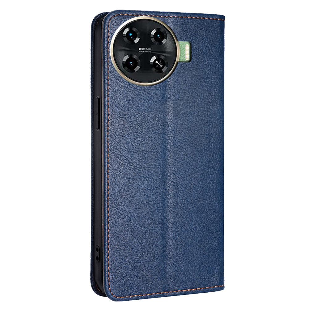 For Transsion Tecno Spark 20 Pro+ Leather Wallet Case Phone Accessories Distributors - Blue
