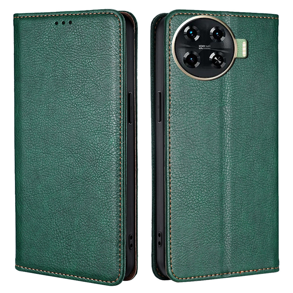 For Transsion Tecno Spark 20 Pro+ Leather Wallet Case Phone Accessories Distributors - Green