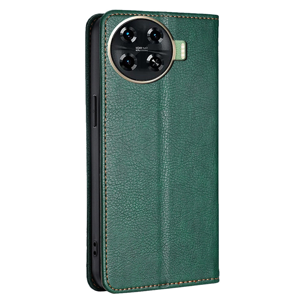 For Transsion Tecno Spark 20 Pro+ Leather Wallet Case Phone Accessories Distributors - Green