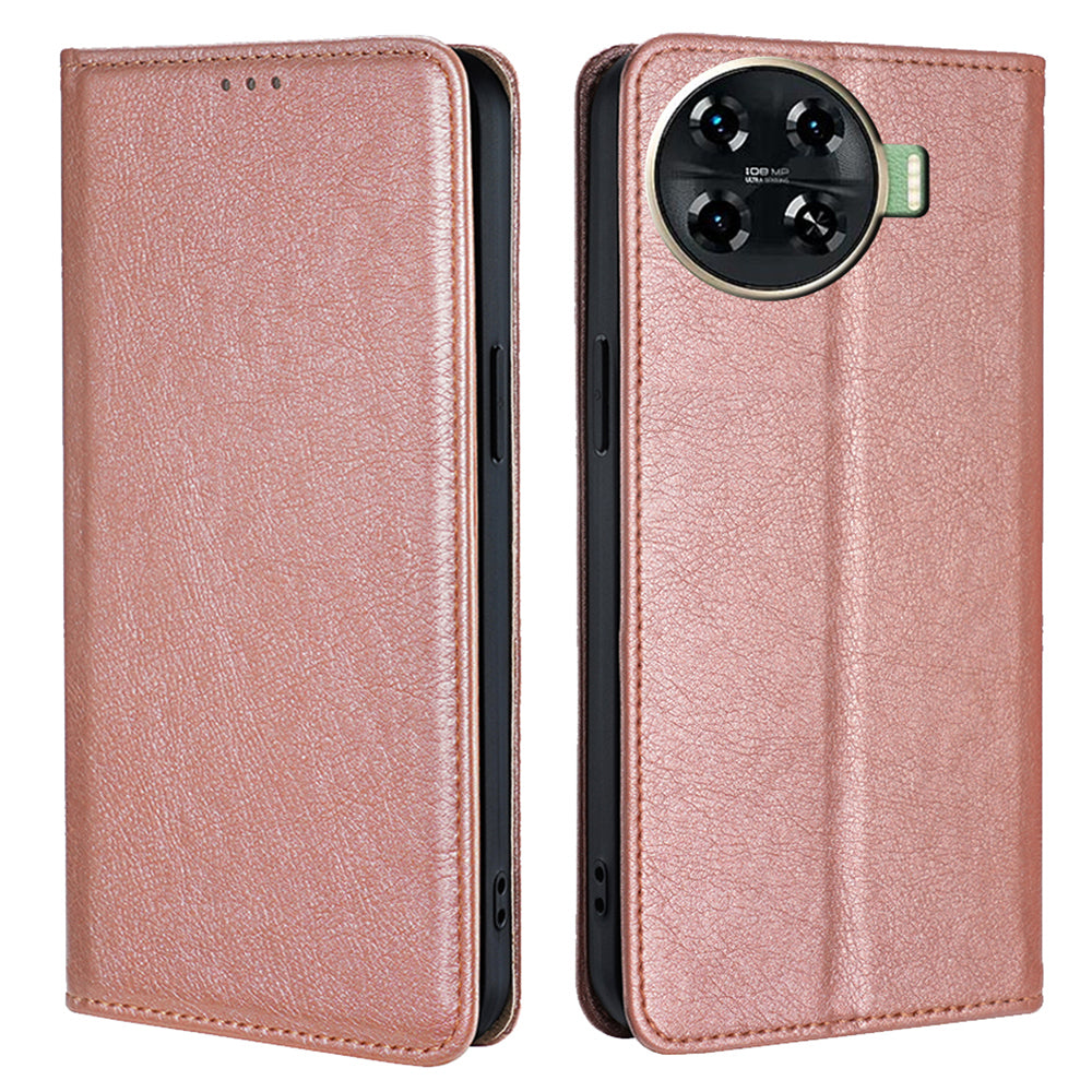 For Transsion Tecno Spark 20 Pro+ Leather Wallet Case Phone Accessories Distributors - Rose Gold