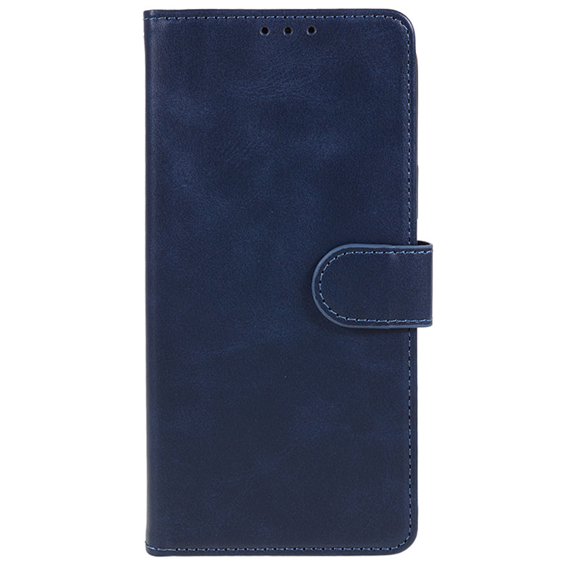 For Transsion Infinix Note 40 Pro 4G / 5G / Infinix Note 40 Pro+ Case Leather Wallet Phone Cover Calf Texture - Blue