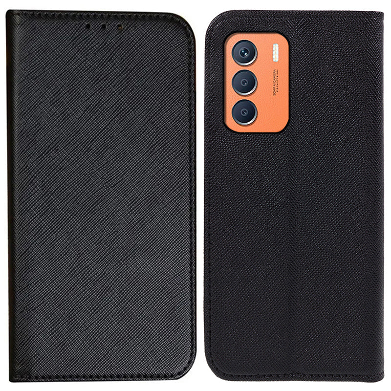 Phone Case Suppliers for Transsion Infinix Zero 5G 2023 Wallet PU Leather Wholesale Mobile Phone Cover - Black