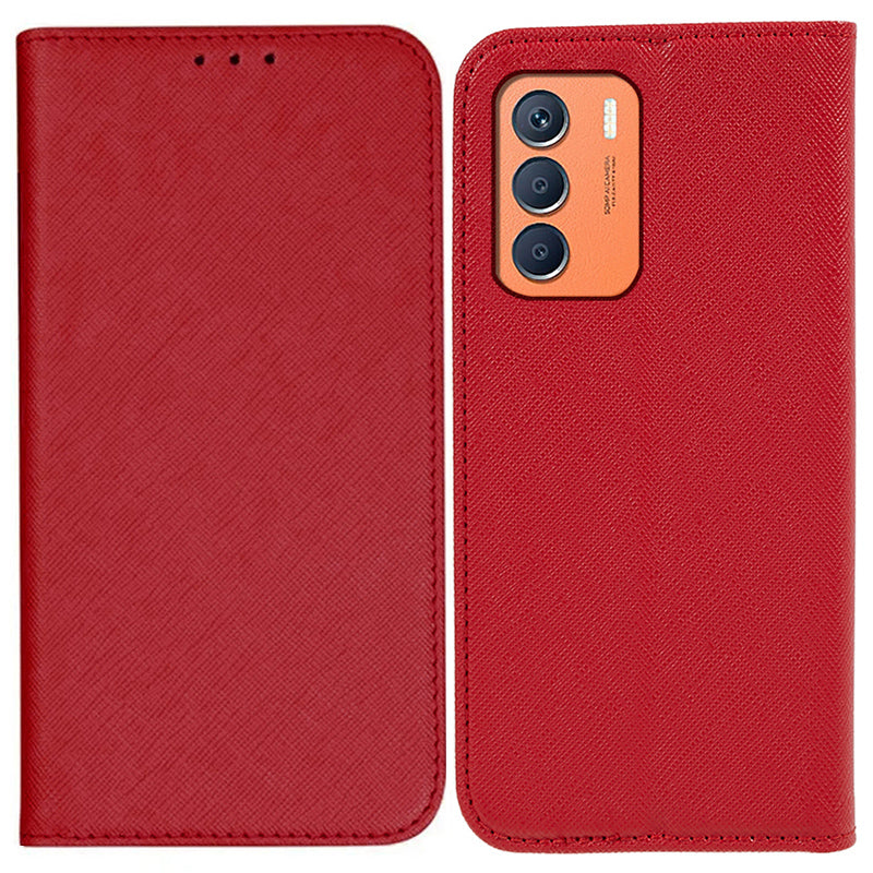 Phone Case Suppliers for Transsion Infinix Zero 5G 2023 Wallet PU Leather Wholesale Mobile Phone Cover - Red