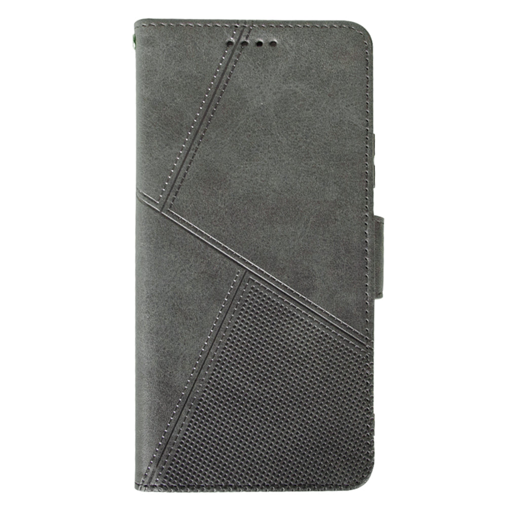 IDEWEI For vivo Y03 Leather Case Calf Texture Wallet Phone Cover Mobile Accessories Wholesale - Grey
