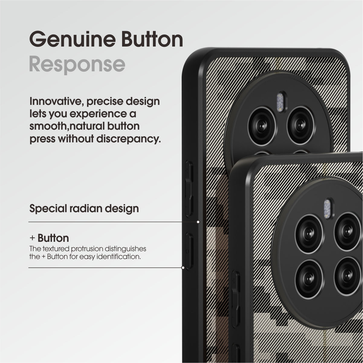 IBMRS For Realme 12+ 5G Case Drop-resistant TPU+PC Cell Phone Shell - Grid Camouflage