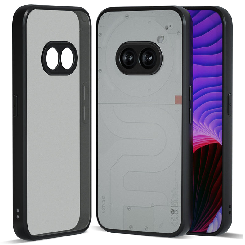 IBMRS For Nothing Phone (2a) Shockproof Case TPU+PC Phone Cover with Precise Lens Cutout - Matte Black