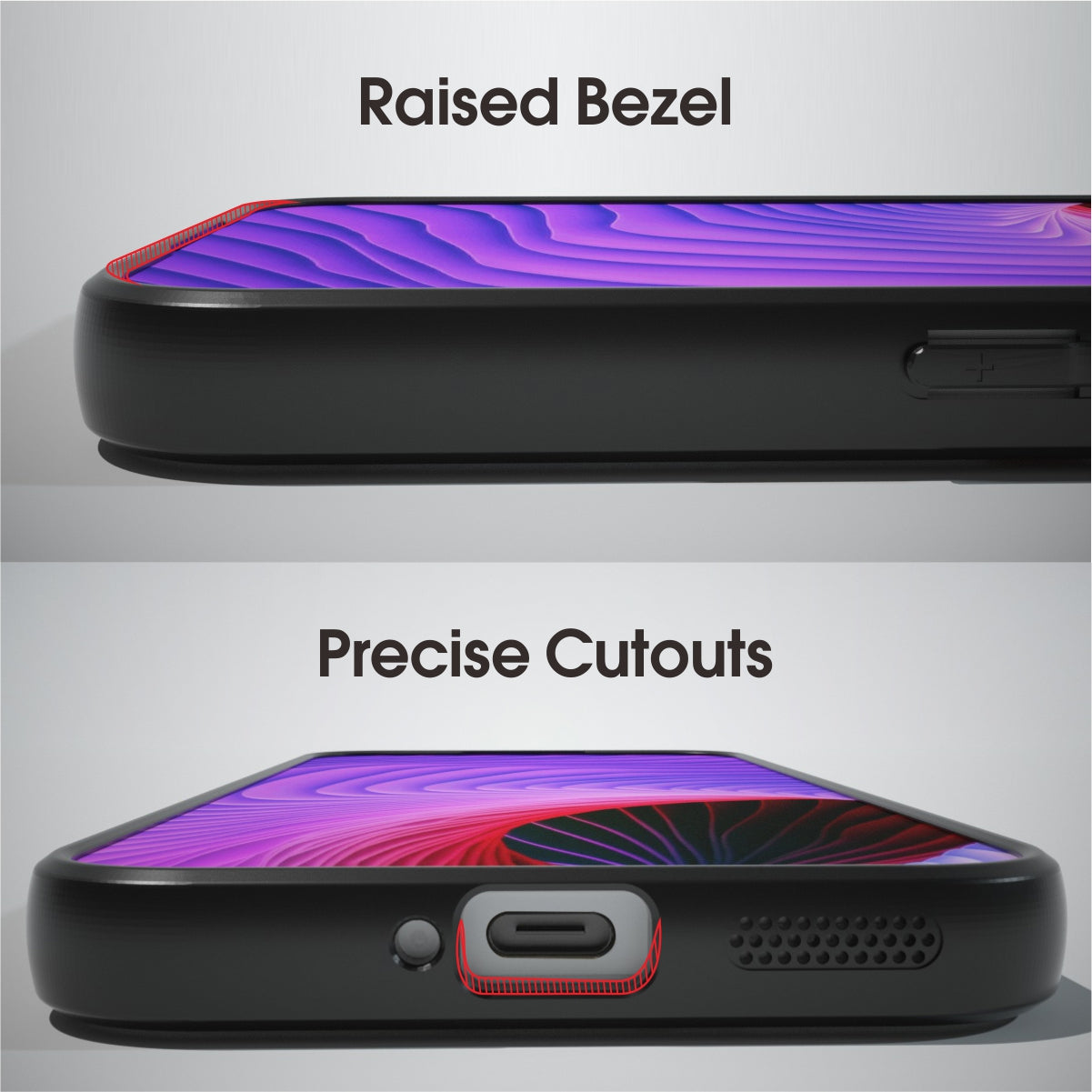 IBMRS For Nothing Phone (2a) Shockproof Case TPU+PC Phone Cover with Precise Lens Cutout - Matte Black