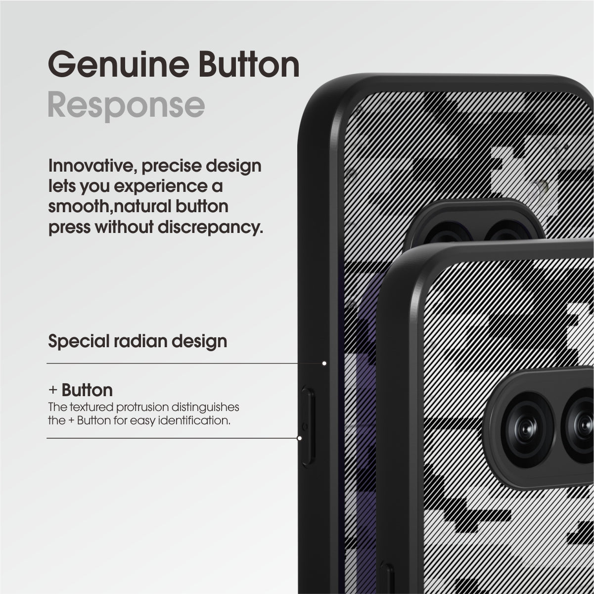 IBMRS For Nothing Phone (2a) Shockproof Case TPU+PC Phone Cover with Precise Lens Cutout - Matte Black