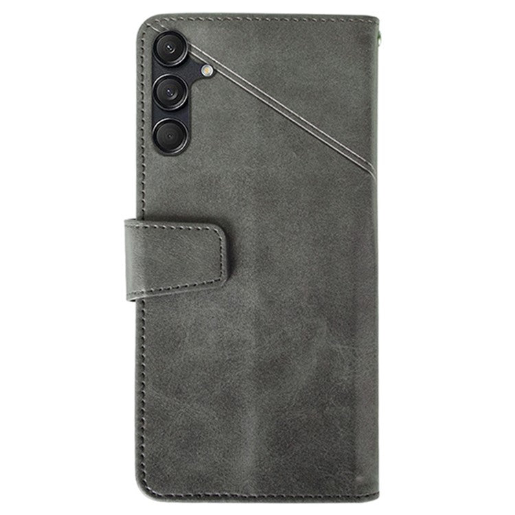 IDEWEI For Samsung Galaxy M55 5G / C55 5G / F55 5G Case Calf Texture Leather Phone Shell Mobile Accessories Wholesale - Grey