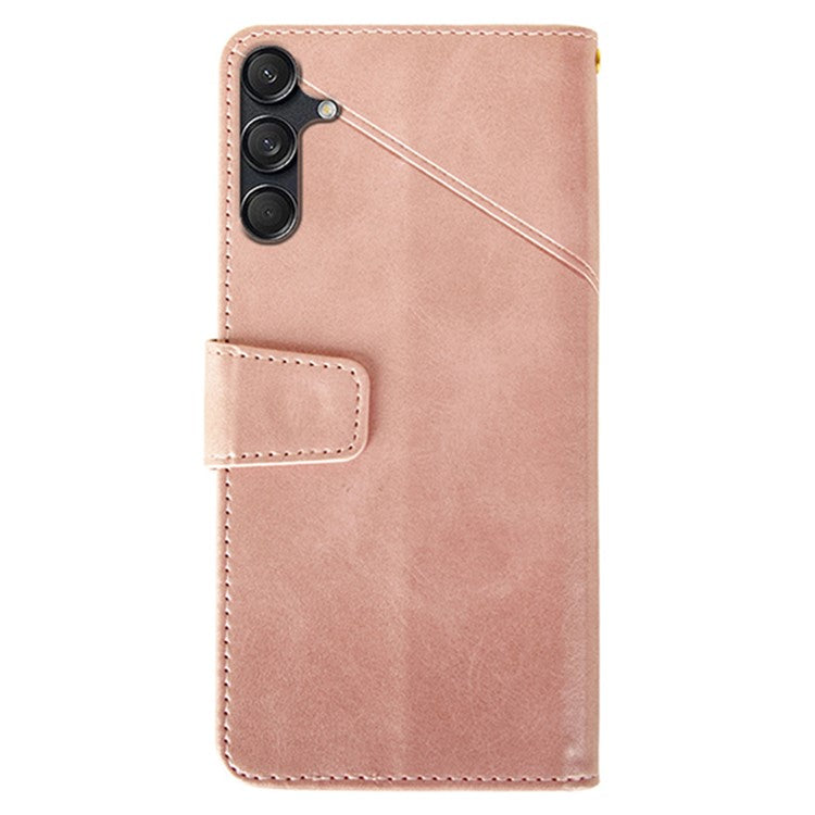 IDEWEI For Samsung Galaxy M55 5G / C55 5G / F55 5G Case Calf Texture Leather Phone Shell Mobile Accessories Wholesale - Pink