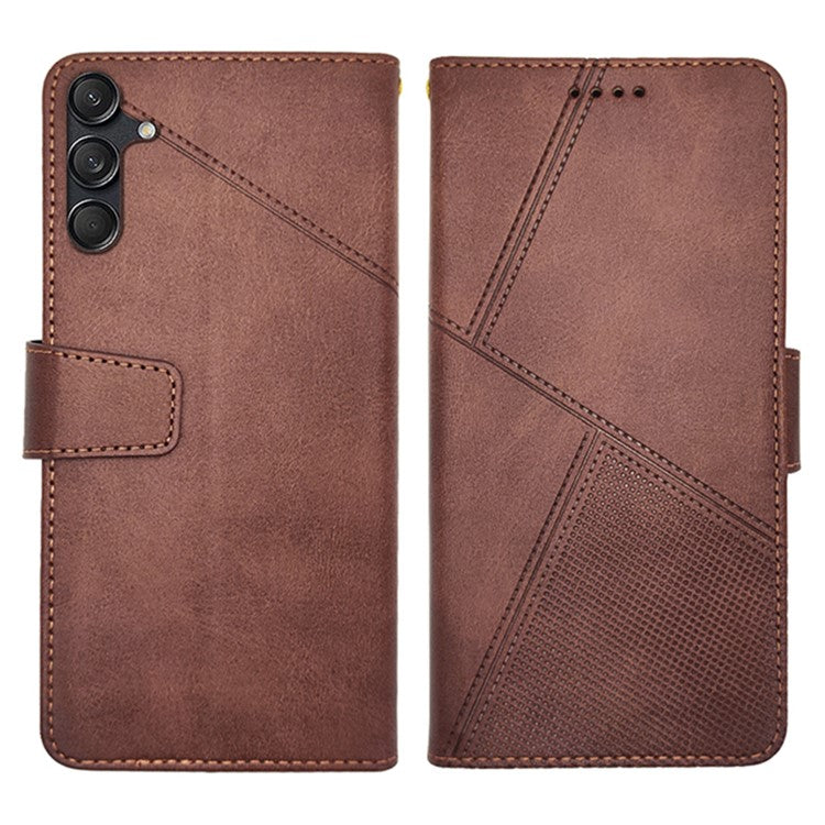 IDEWEI For Samsung Galaxy M55 5G / C55 5G / F55 5G Case Calf Texture Leather Phone Shell Mobile Accessories Wholesale - Brown