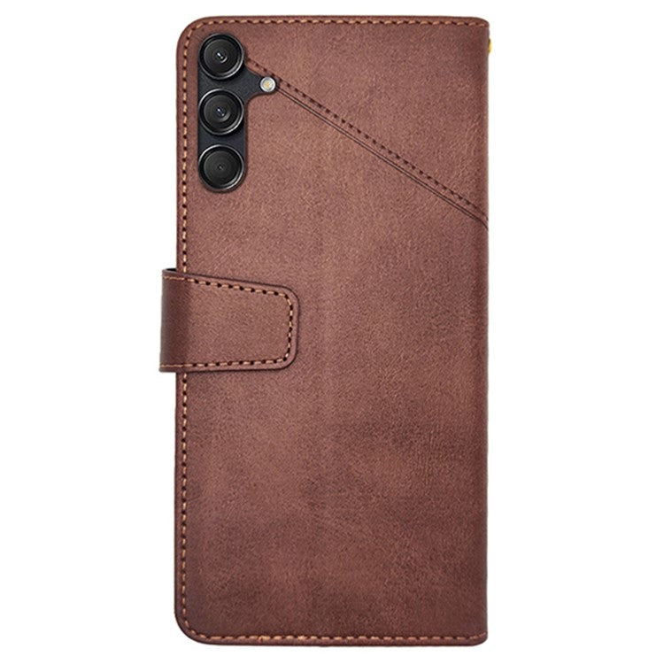 IDEWEI For Samsung Galaxy M55 5G / C55 5G / F55 5G Case Calf Texture Leather Phone Shell Mobile Accessories Wholesale - Brown