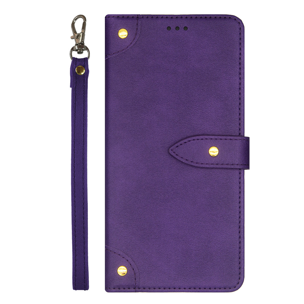 IDEWEI For Samsung Galaxy M55 5G Cover Card Slots Bump Proof Leather Wholesale Phone Cases - Purple