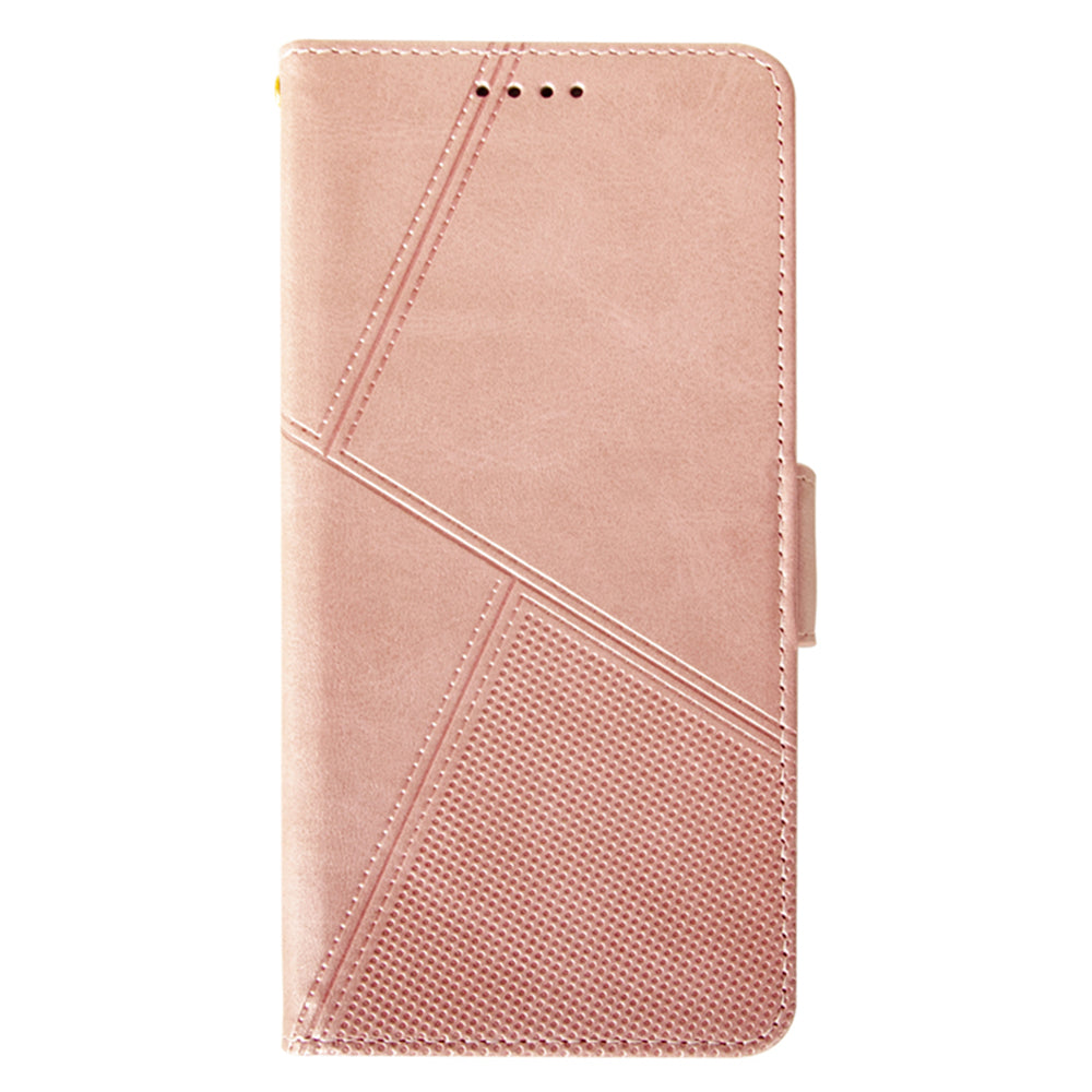 IDEWEI For Realme Note 50 4G Case Scratch-resistant Wallet Calf Texture Phone Cover - Pink