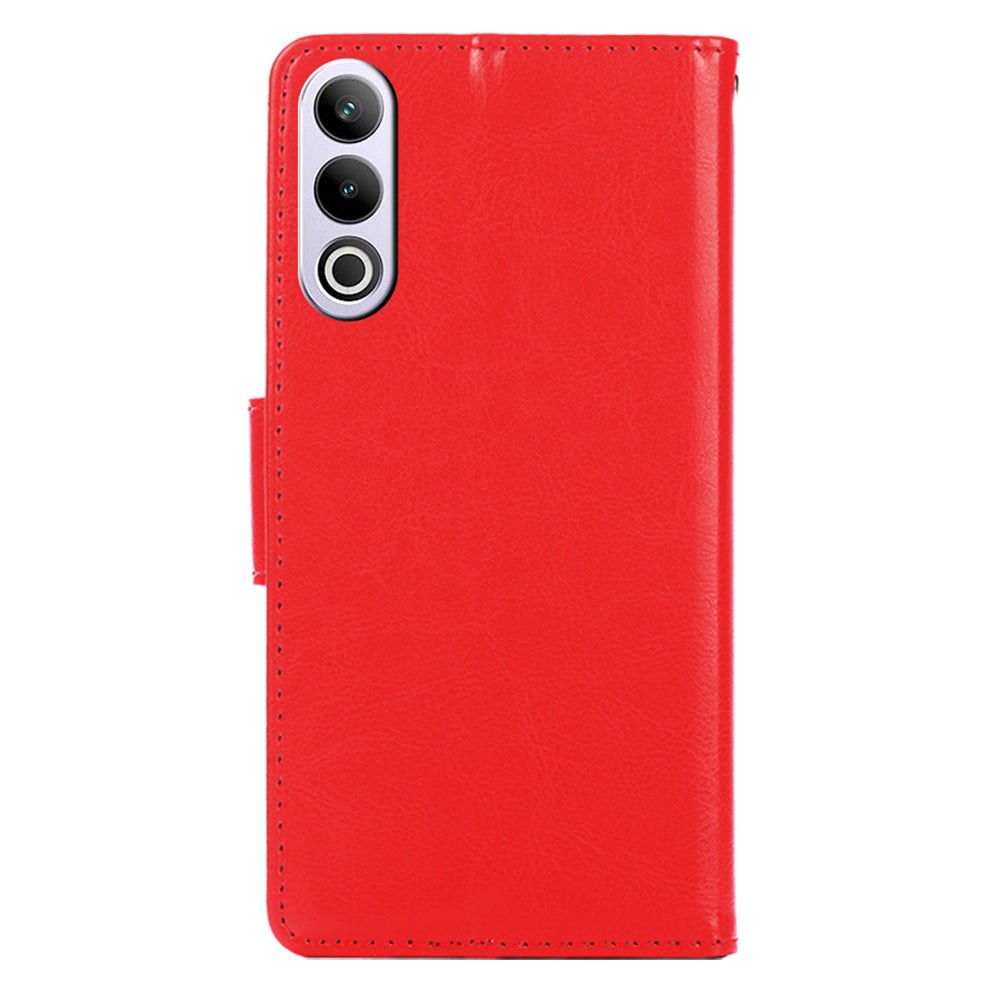 For OnePlus Ace 3V 5G Case Leather Wallet Phone Cover Phone Accessories Distributors - Red