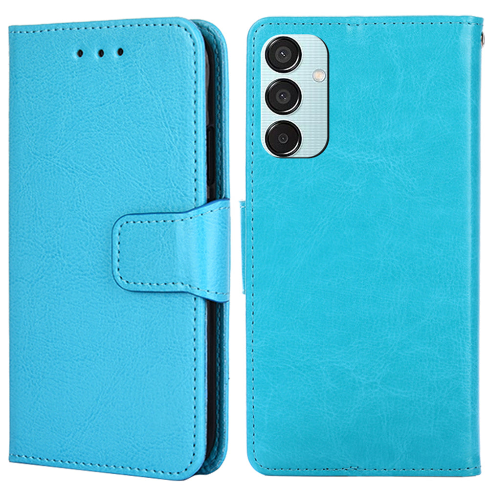 For Samsung Galaxy M15 5G Phone Case Supplier Leather Wallet Protective Cover - Sapphire