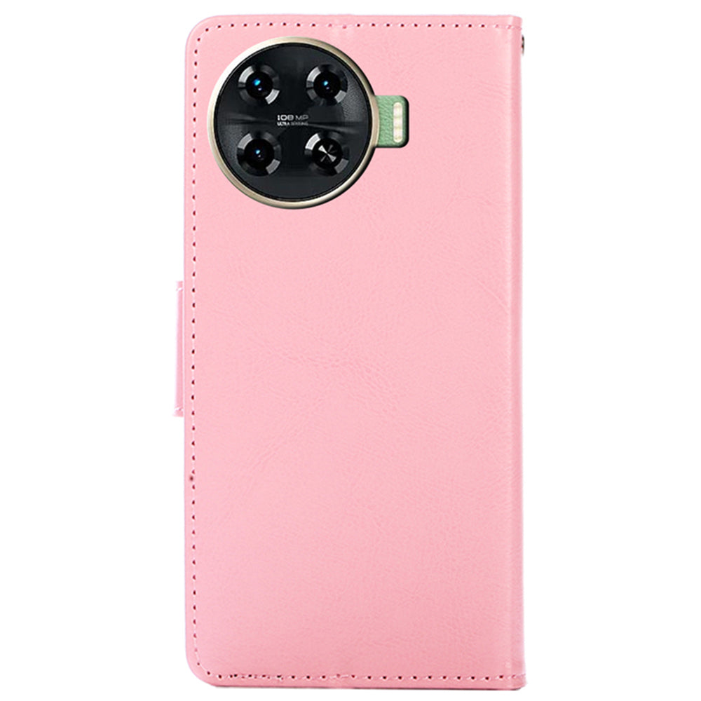 For Transsion Tecno Spark 20 Pro+ Leather Phone Case Mobile Accessories Wholesale Suppliers - Pink