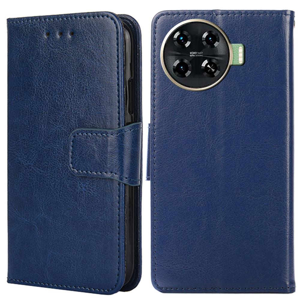 For Transsion Tecno Spark 20 Pro+ Leather Phone Case Mobile Accessories Wholesale Suppliers - Sapphire