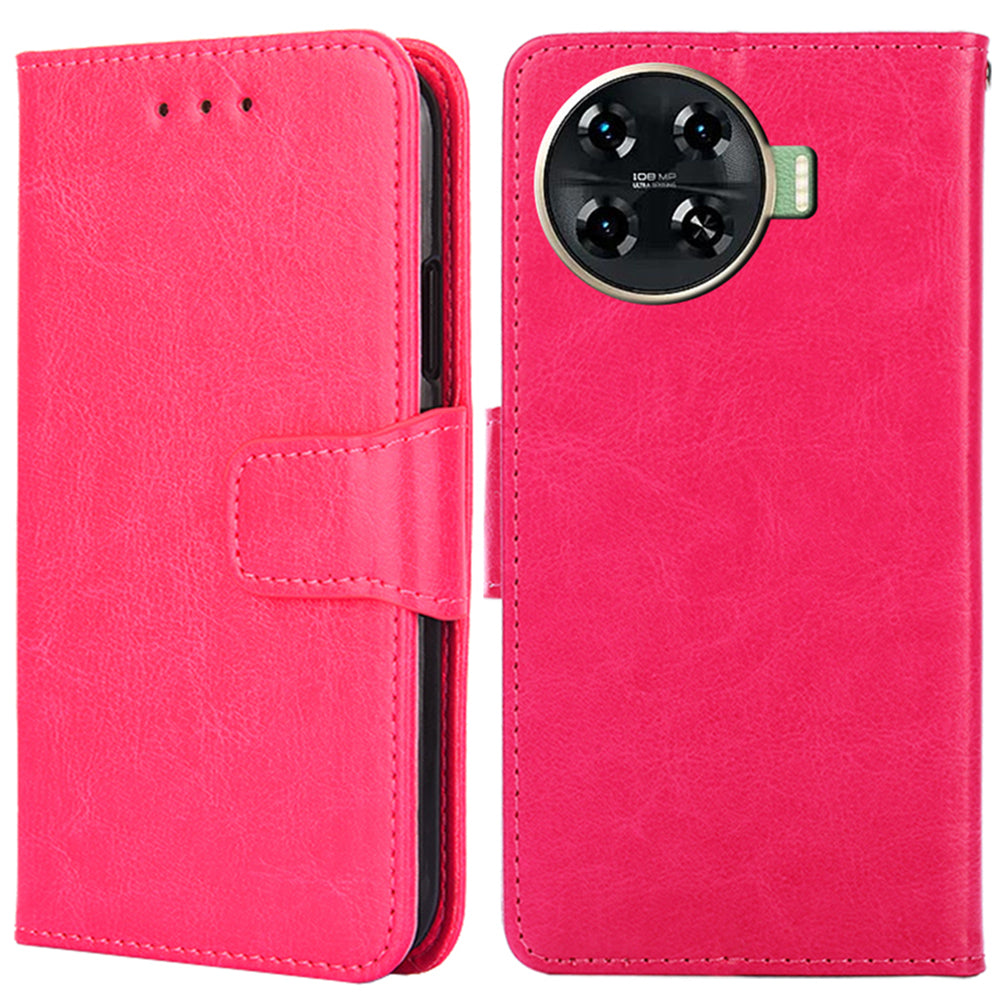 For Transsion Tecno Spark 20 Pro+ Leather Phone Case Mobile Accessories Wholesale Suppliers - Rose