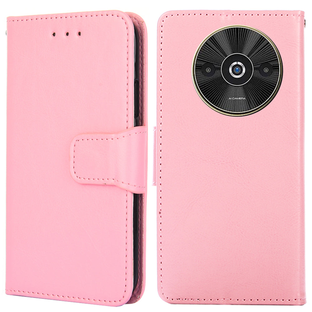 For Xiaomi Redmi A3 / Poco C61 4G Leather Wallet Case Mobile Phone Cover Wholesale - Pink
