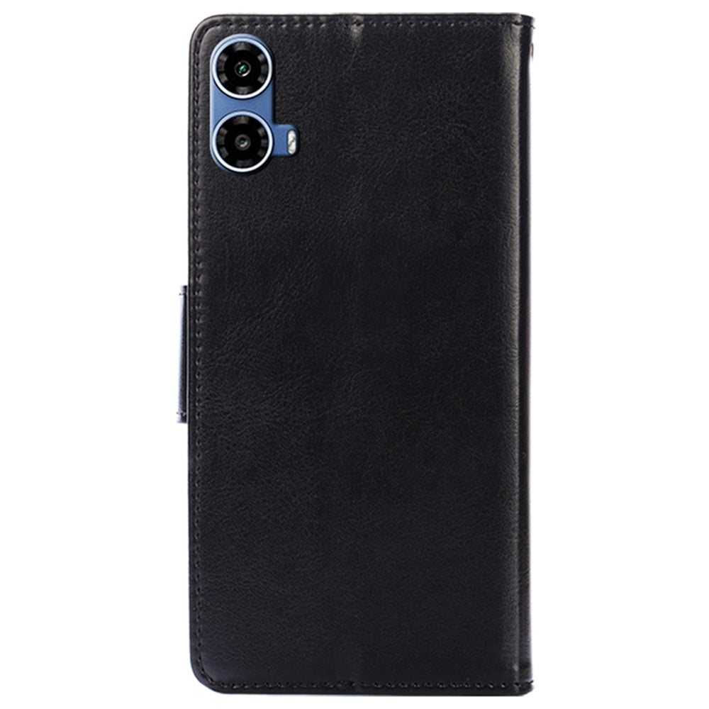 For Motorola Moto G34 5G Case Leather Phone Cover Mobile Accessories Wholesale Suppliers - Black