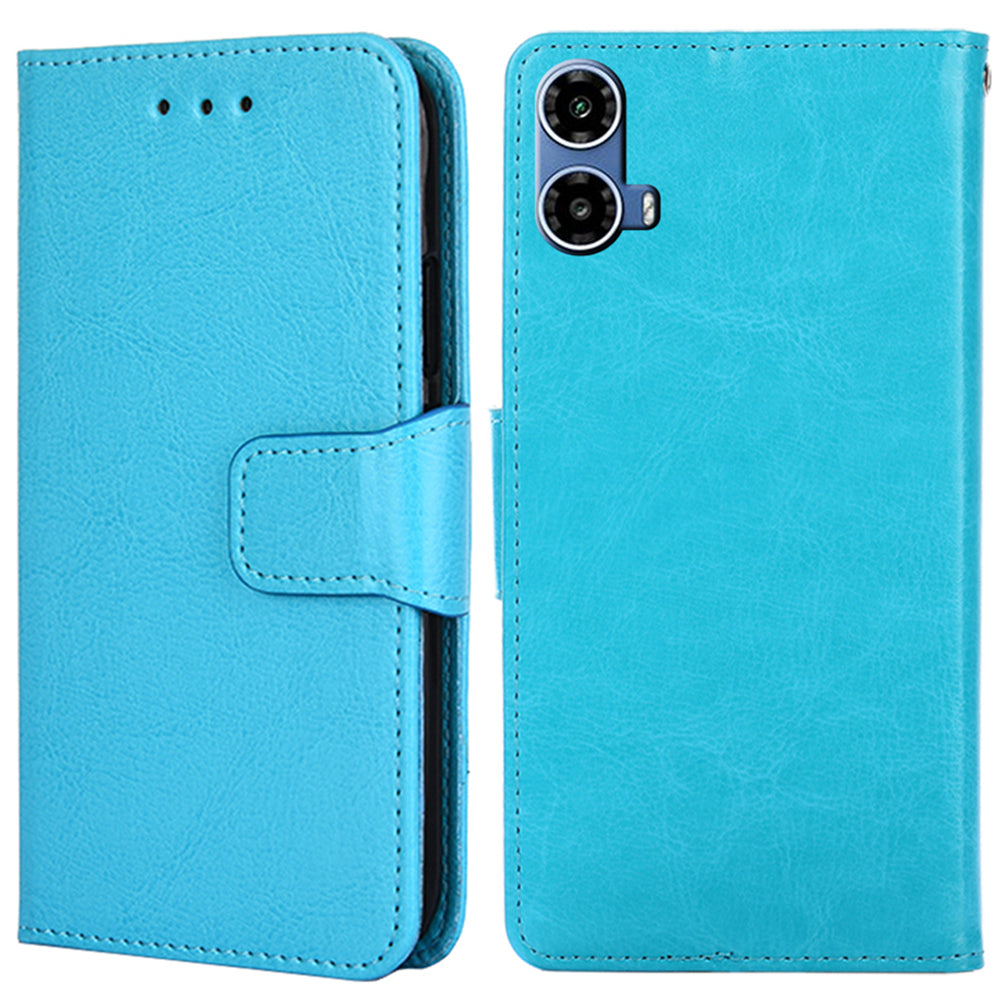 For Motorola Moto G34 5G Case Leather Phone Cover Mobile Accessories Wholesale Suppliers - Baby Blue