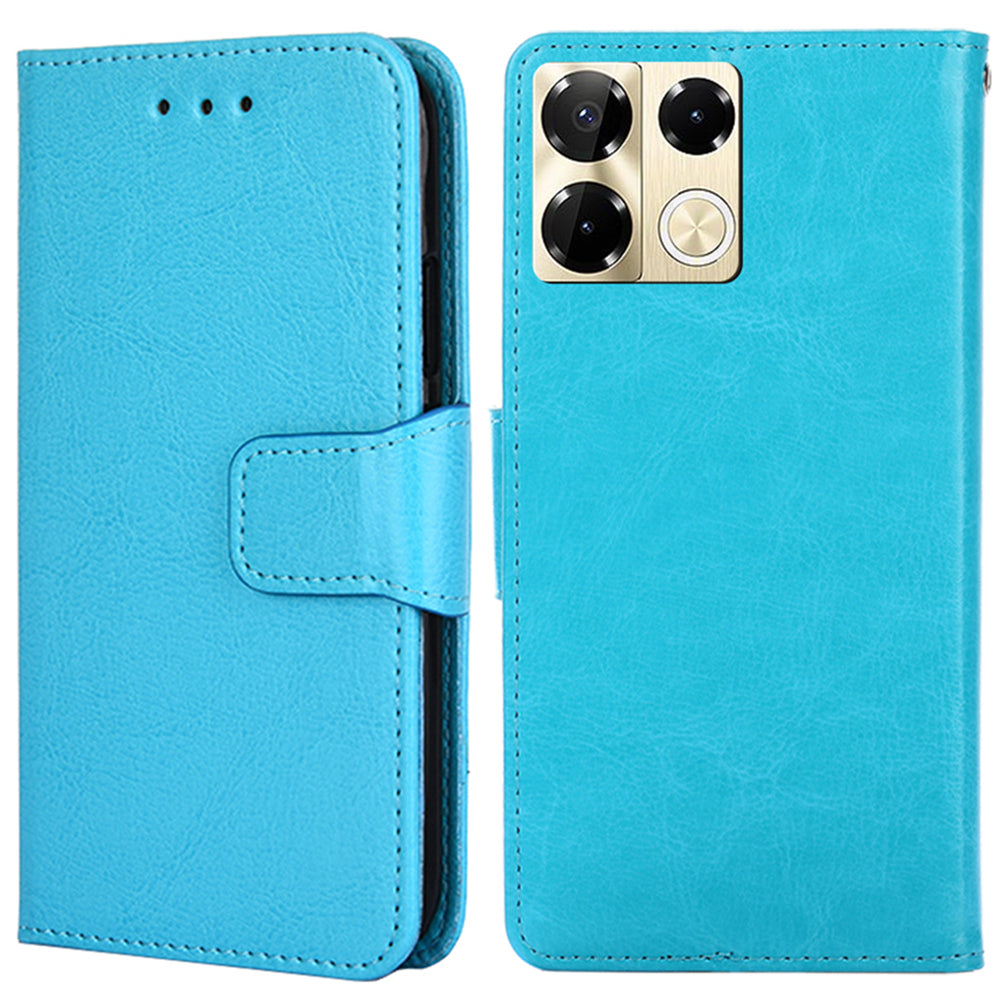 For Transsion Infinix Note 40 Pro 5G Case Wallet PU Leather Mobile Phone Cover Wholesale - Baby Blue
