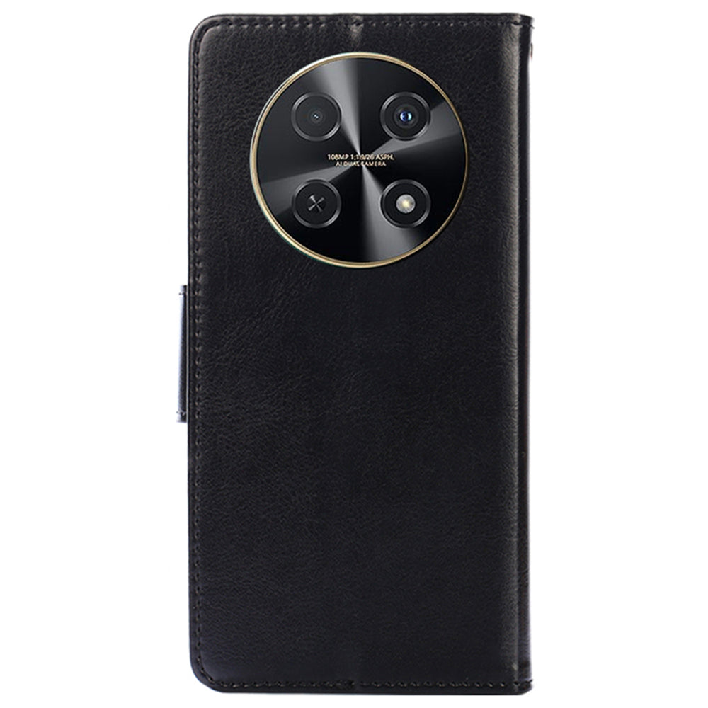 For Huawei nova 12i 4G Wallet Case Leather Phone Cover Mobile Accessories Wholesale - Black