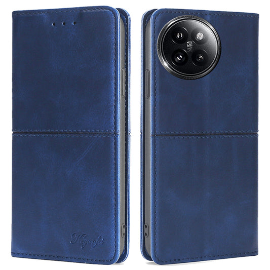 For Xiaomi Civi 4 Pro 5G Case PU Leather 2 Card Slots Magnetic Closure Flip Phone Cover - Blue