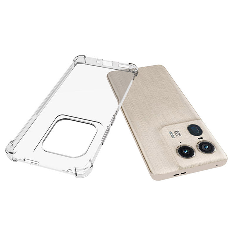 For Motorola Edge 50 Ultra 5G Case Reinforced Four Corner Clear Soft TPU Phone Cover