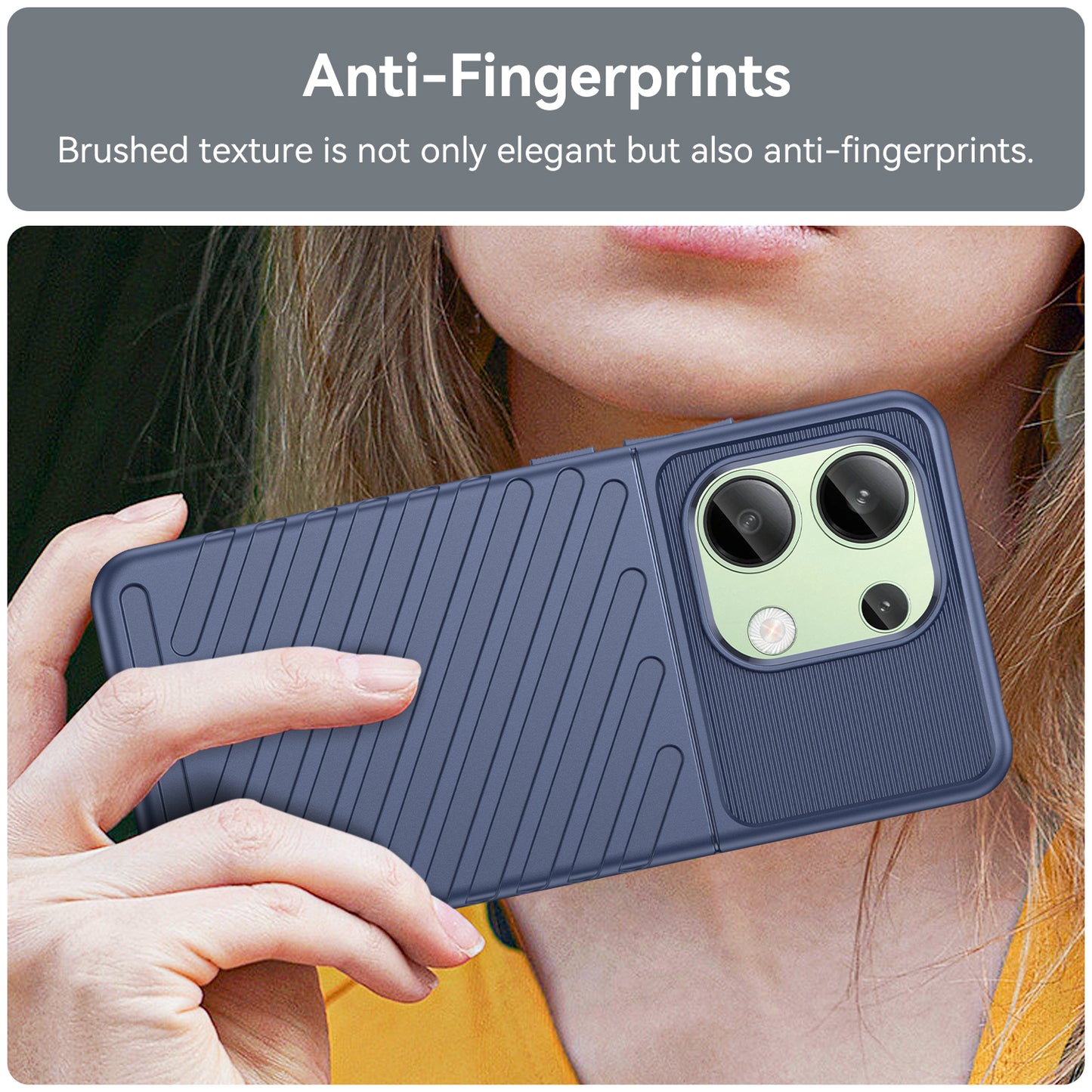 Thunder Series For Xiaomi Redmi Note 13 5G Case Thickened TPU Phone Cover Wholesale - Blue