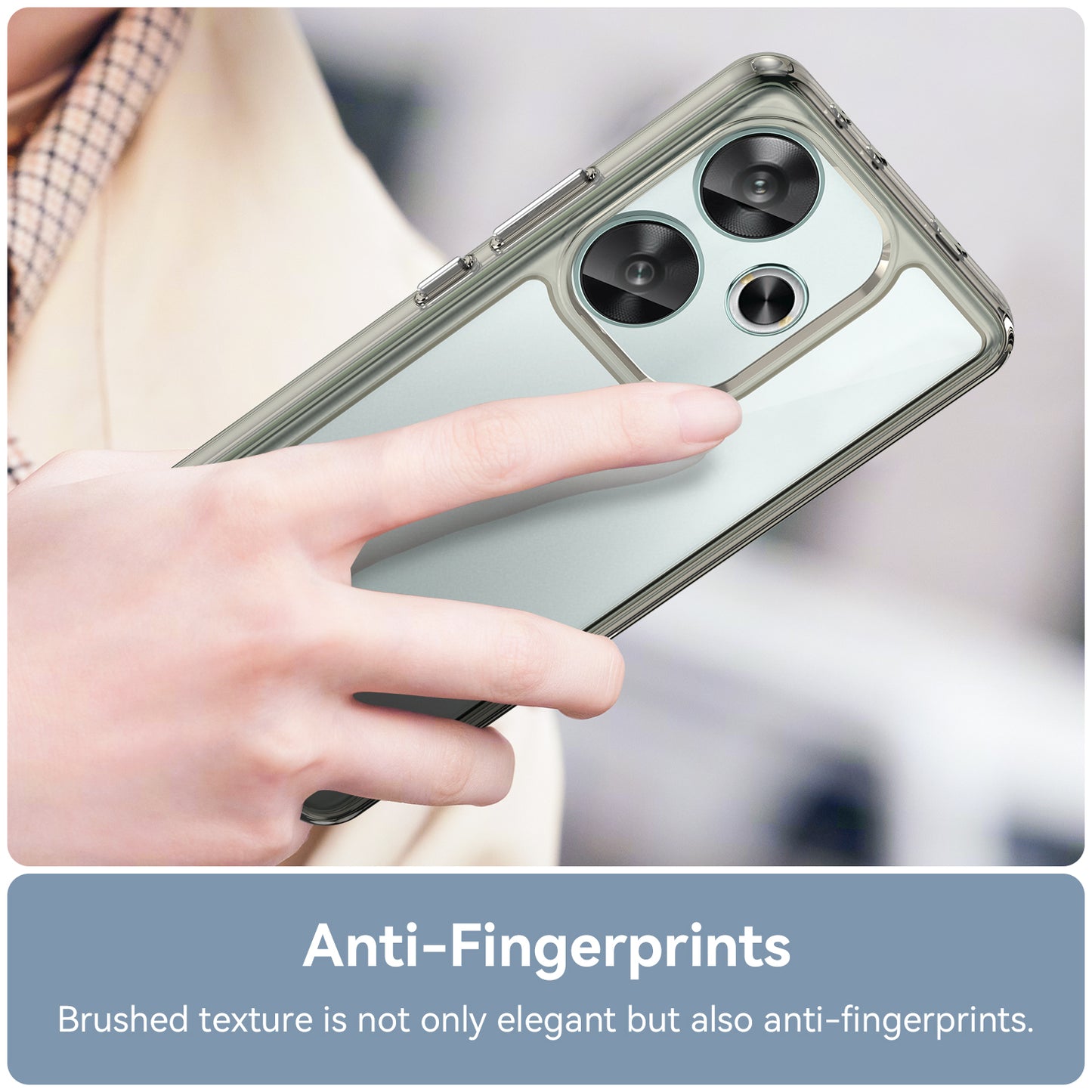 For Xiaomi Redmi Turbo 3 5G Case TPU+Acrylic Phone Shell Mobile Accessories Wholesale - Transparent Grey