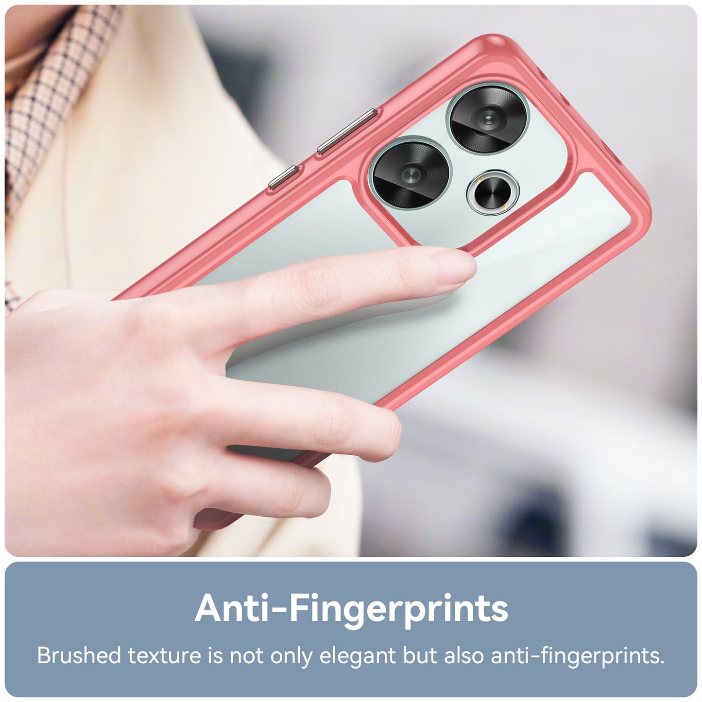 For Xiaomi Redmi Turbo 3 5G Case TPU+Acrylic Phone Shell Mobile Accessories Wholesale - Red