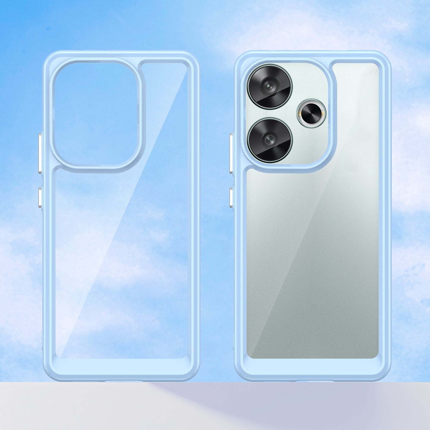 For Xiaomi Redmi Turbo 3 5G Case TPU+Acrylic Phone Shell Mobile Accessories Wholesale - Blue