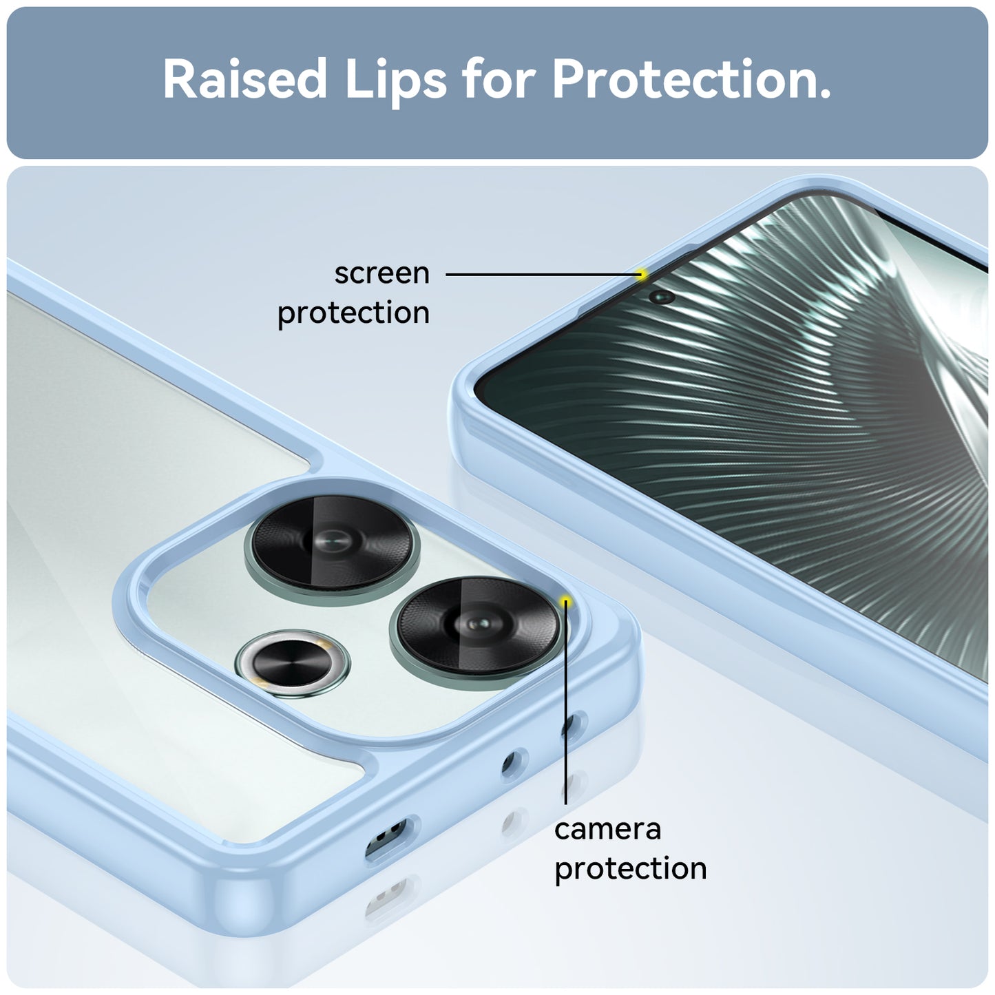For Xiaomi Redmi Turbo 3 5G Case TPU+Acrylic Phone Shell Mobile Accessories Wholesale - Blue