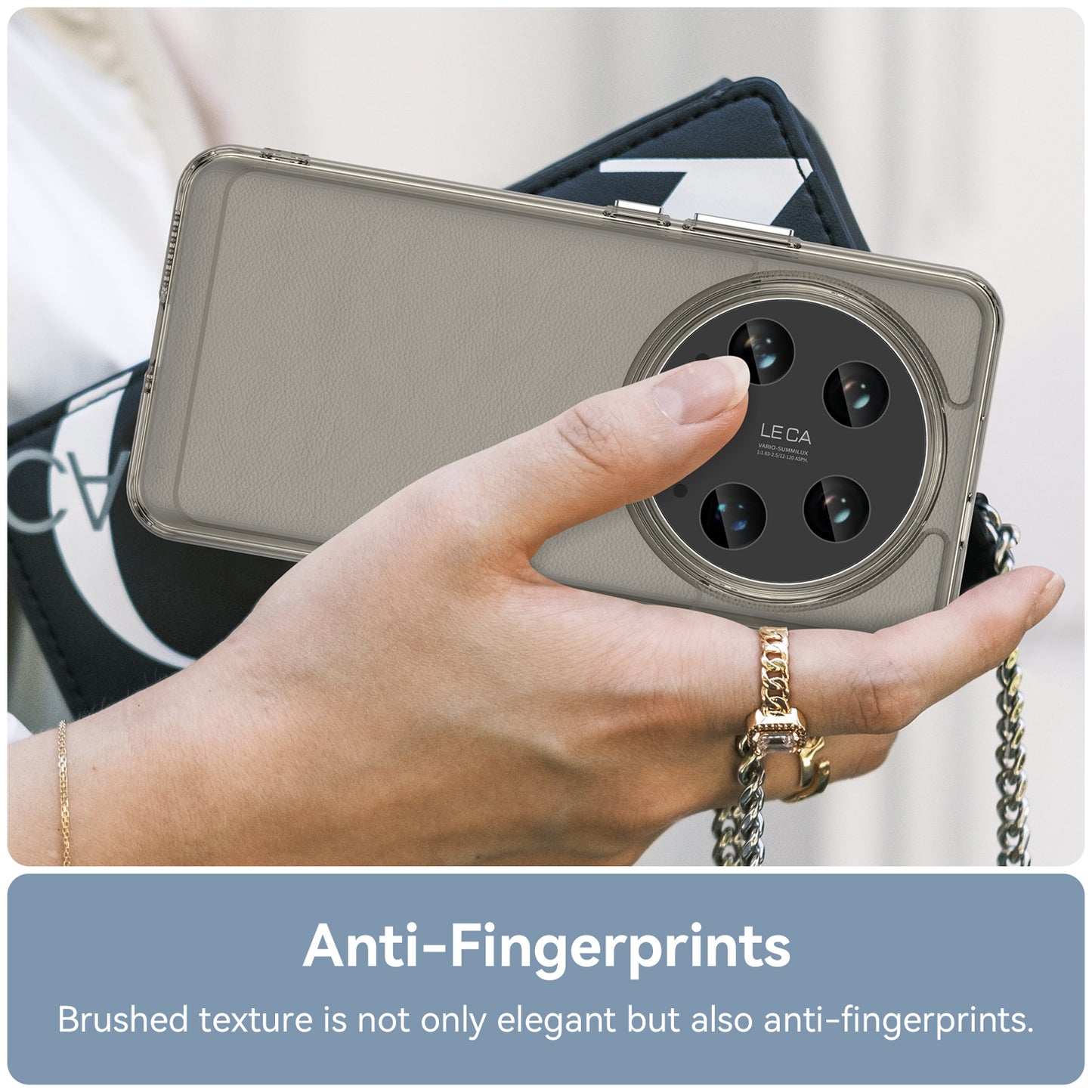 Candy Series Slim Case for Xiaomi 14 Ultra Protective TPU Phone Cover - Transparent Grey