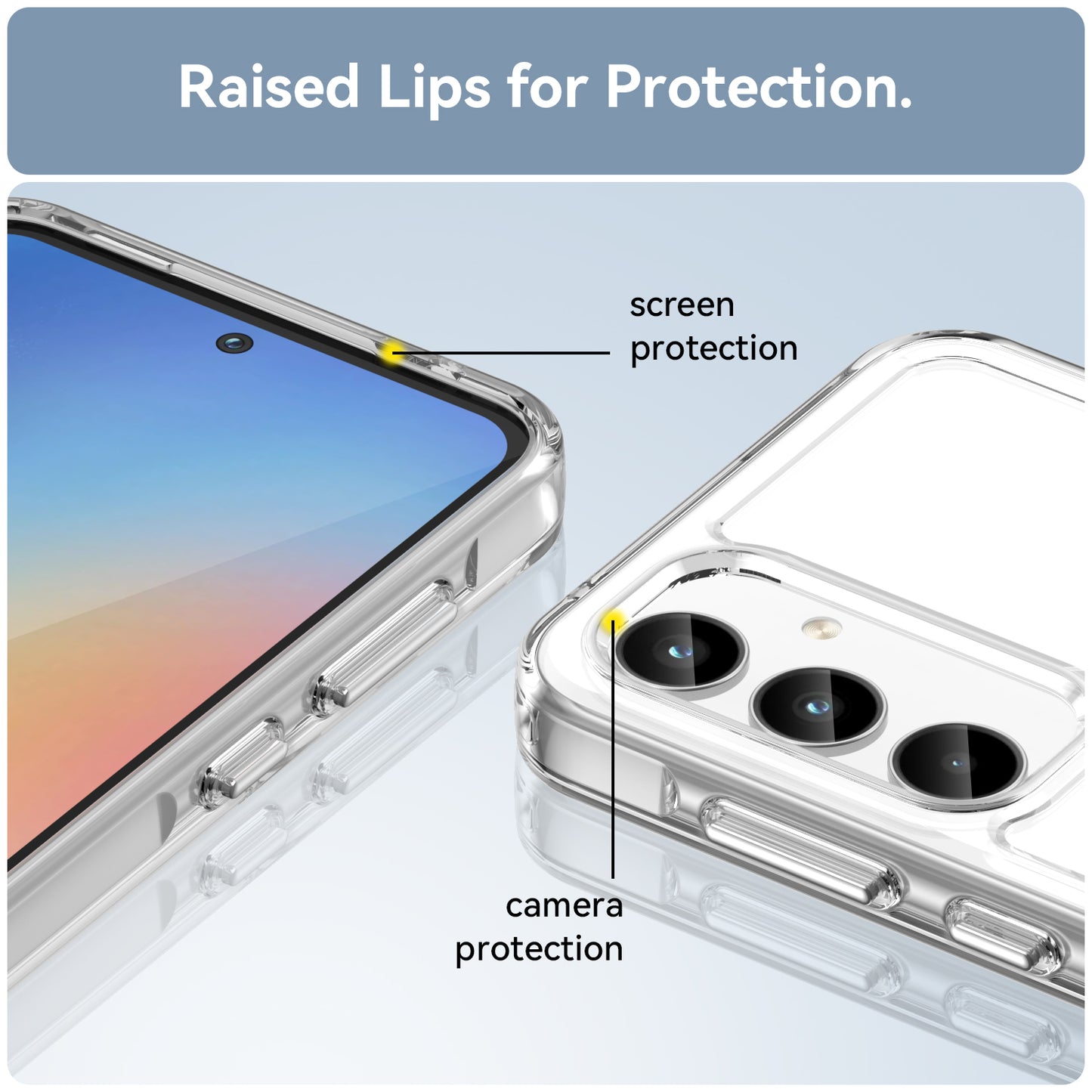 For Samsung Galaxy A35 5G Case Candy Series TPU Cover Mobile Phone Accessories Wholesaler - Transparent