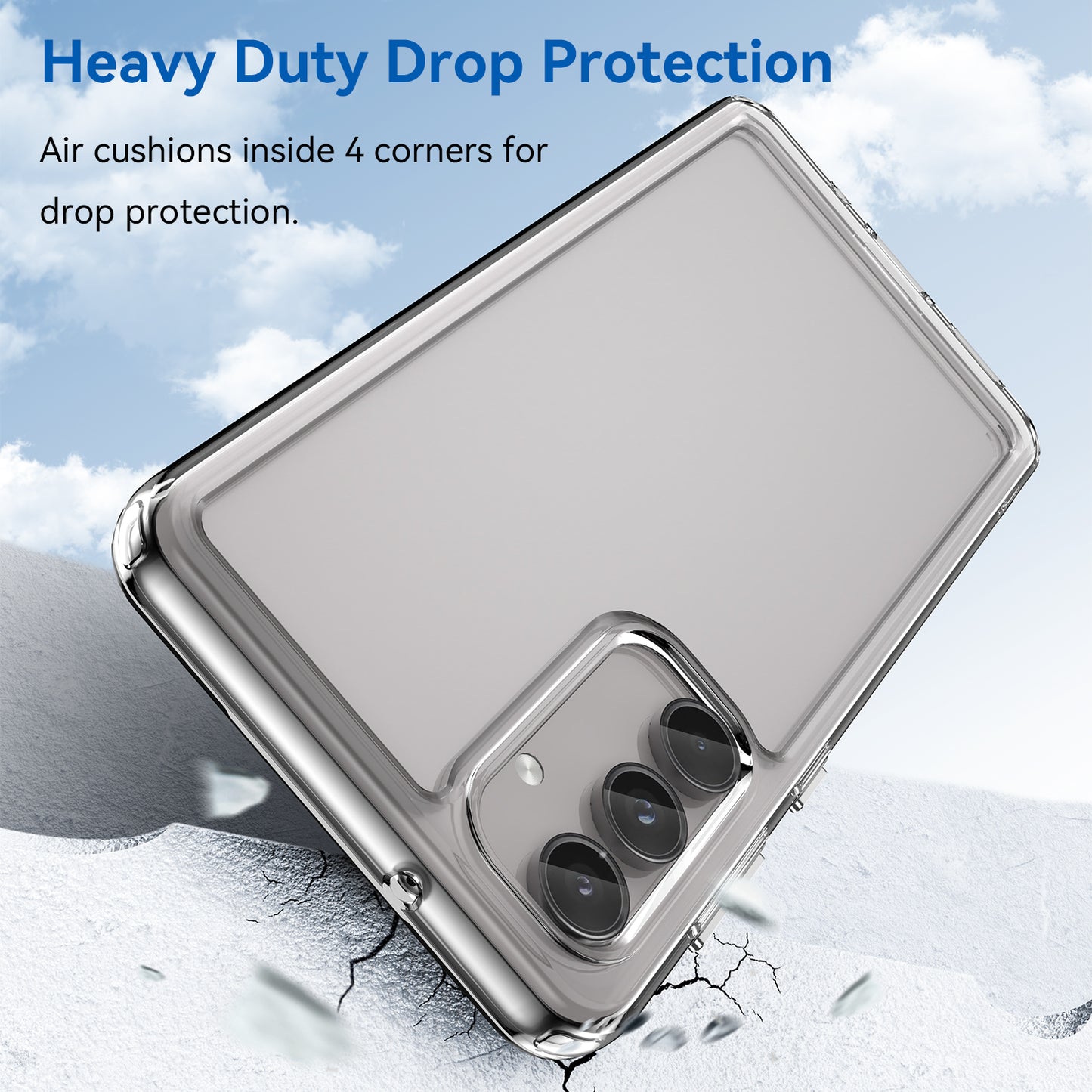 For Samsung Galaxy M55 5G Case Candy Series Non-slip TPU Phone Shell - Transparent