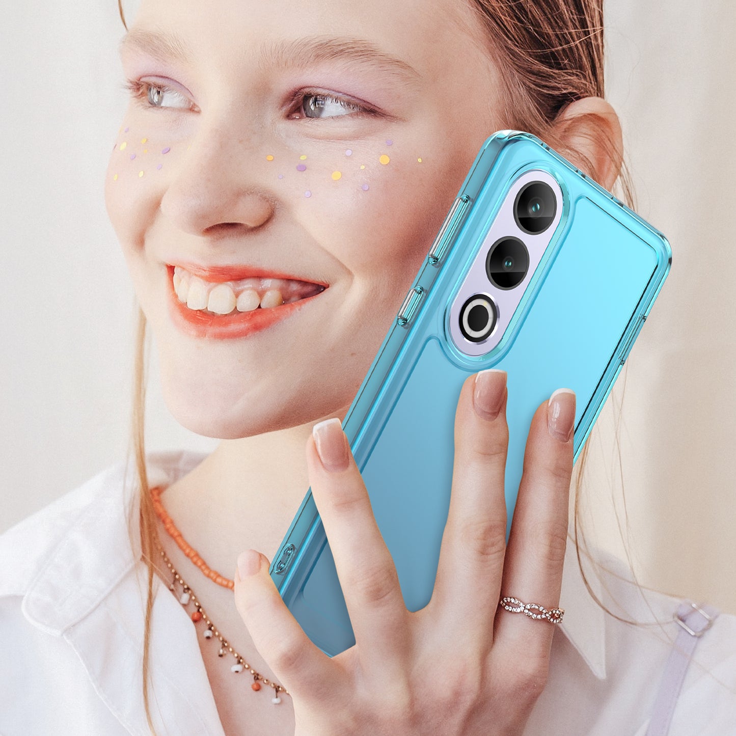 For OnePlus Ace 3V 5G Case Candy Series TPU Cover Mobile Phone Accessories Wholesaler - Transparent Blue