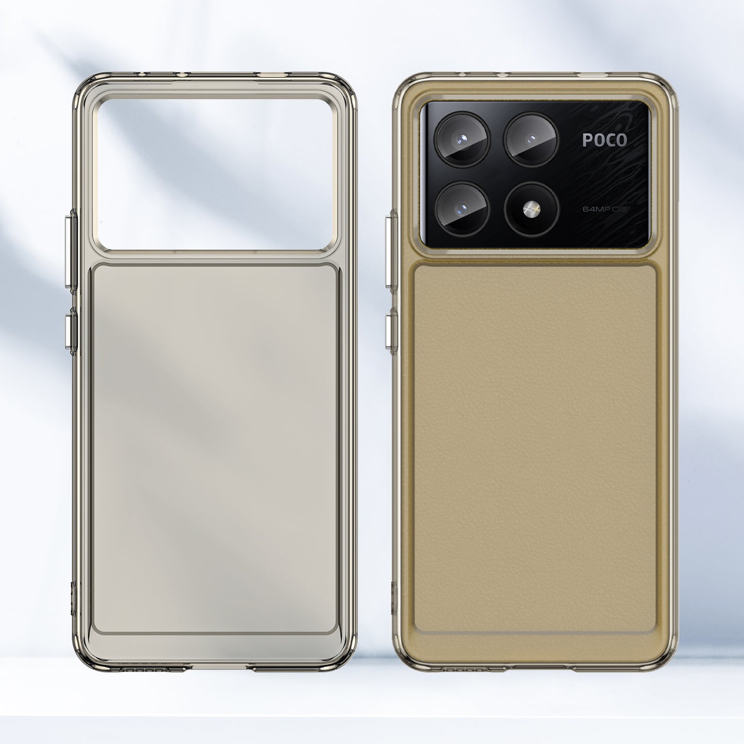 For Xiaomi Poco X6 Pro 5G Case Candy Series Flexible TPU Cover Mobile Accessories Wholesale - Transparent Grey