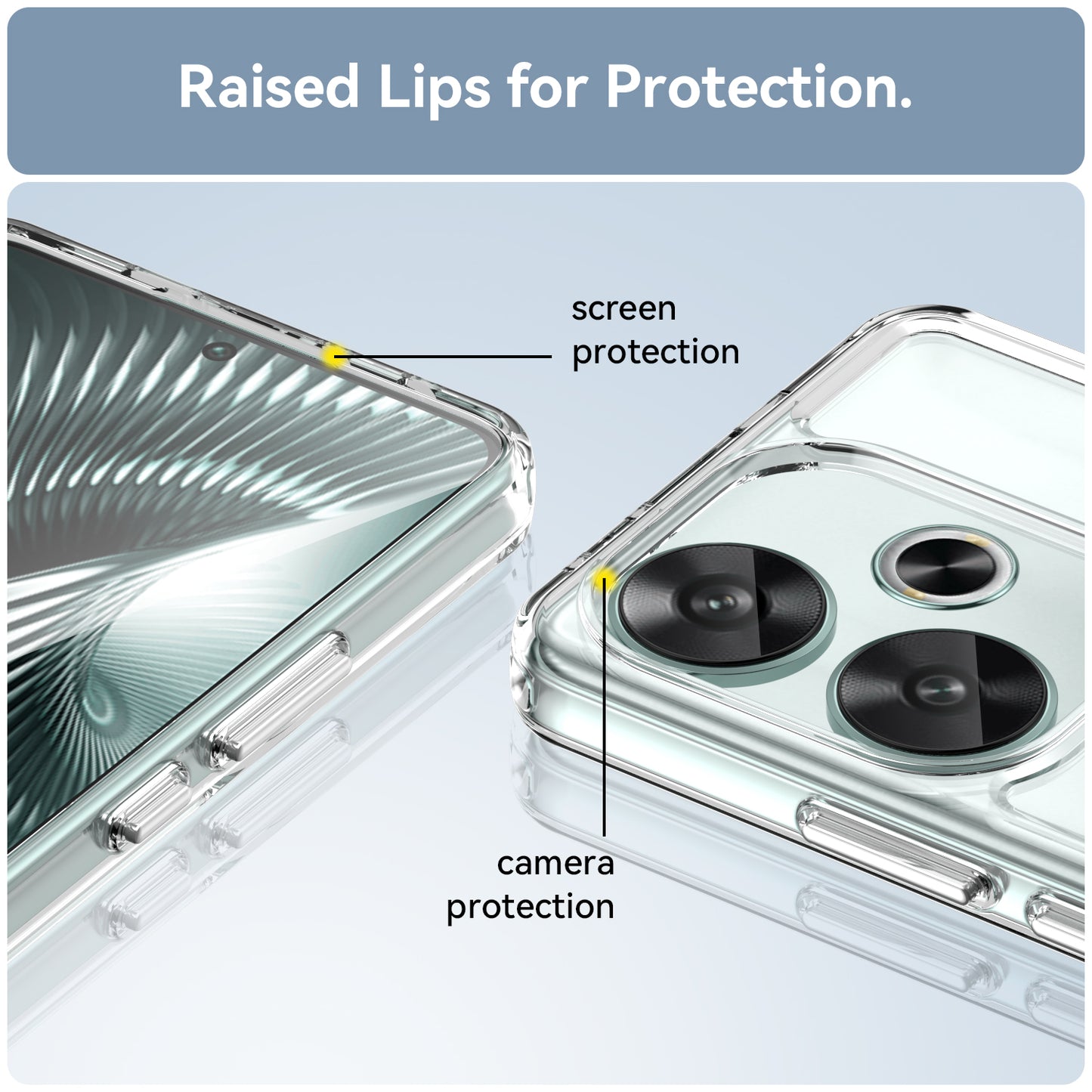 Candy Series for Xiaomi Redmi Turbo 3 5G Back Phone Cover Anti-fingerprint TPU Case - Transparent