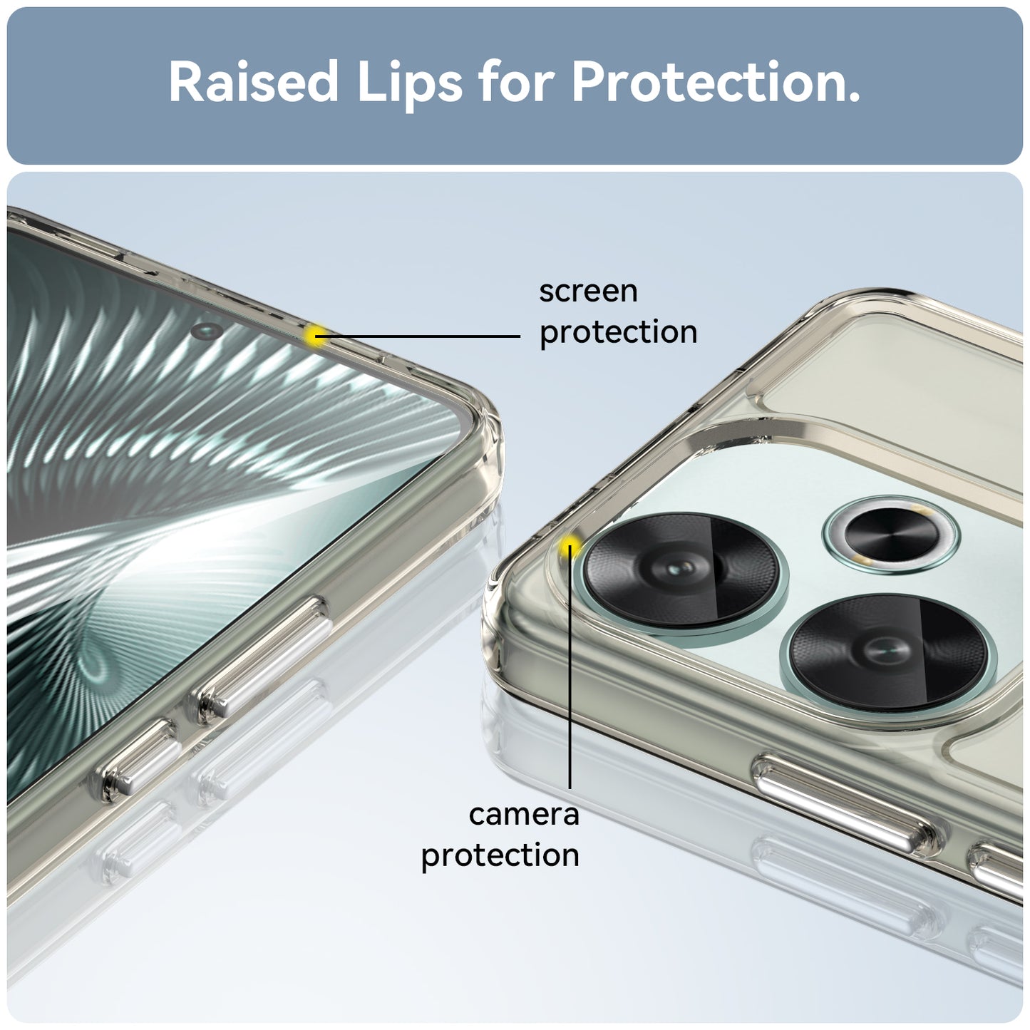 Candy Series for Xiaomi Redmi Turbo 3 5G Back Phone Cover Anti-fingerprint TPU Case - Transparent Grey