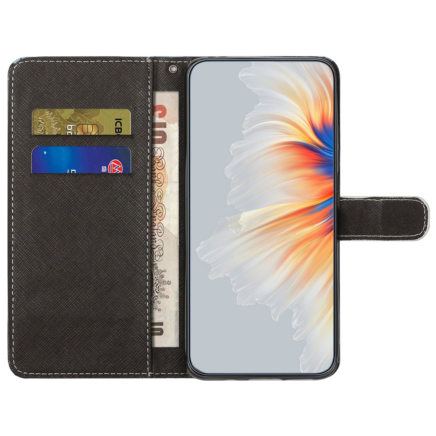 Leather Case for Samsung Galaxy M15 5G / F15 5G Pattern Printing Cross Texture Phone Wallet Cover - Panda