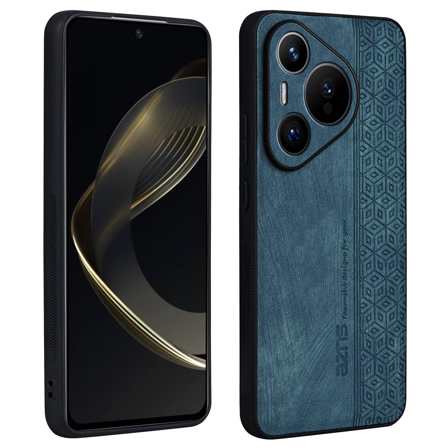 AZNS For Huawei Pura 70 Case PU Leather+TPU Scratch Resistant Back Cover - Green