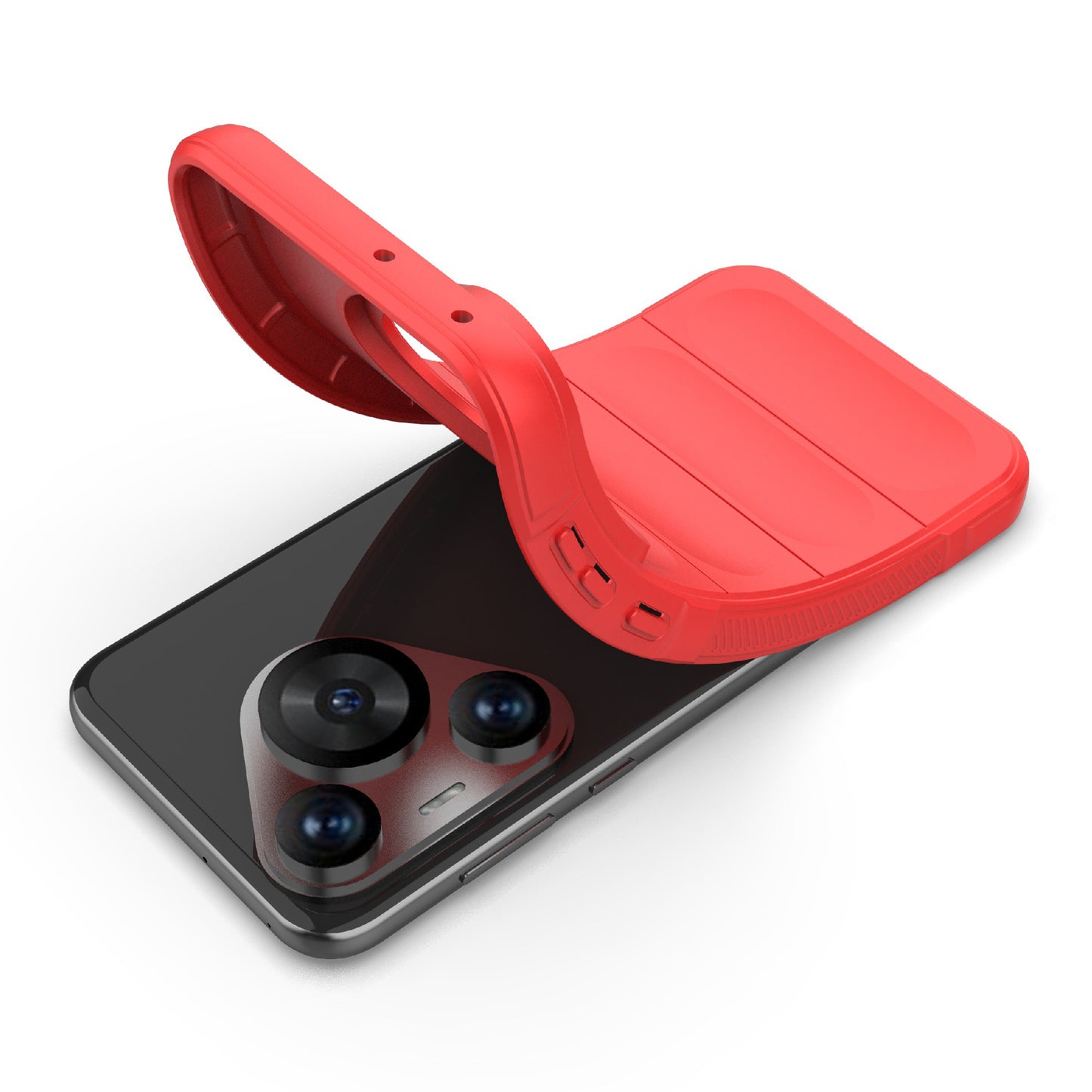 For Huawei Pura 70 Pro / Pura 70 Pro+ Case TPU Anti-Slip Back Phone Cover - Red