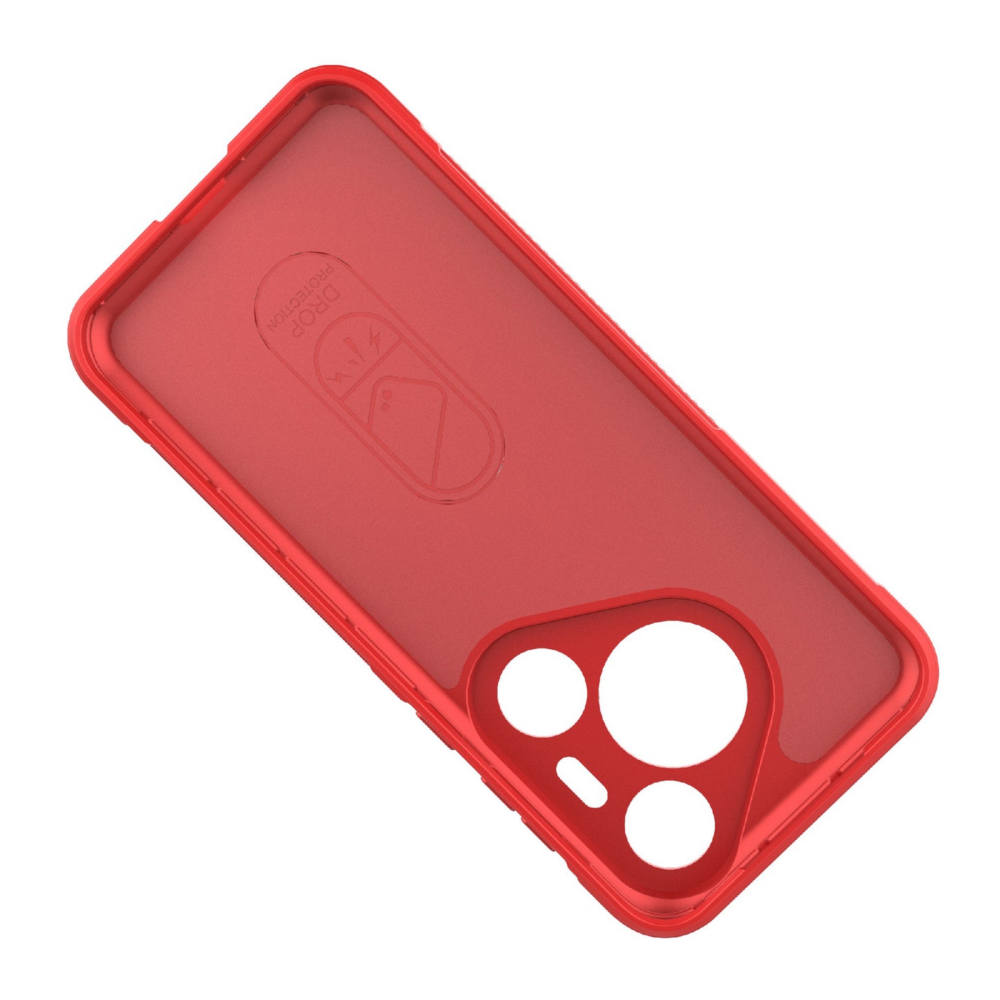 For Huawei Pura 70 Pro / Pura 70 Pro+ Case TPU Anti-Slip Back Phone Cover - Red