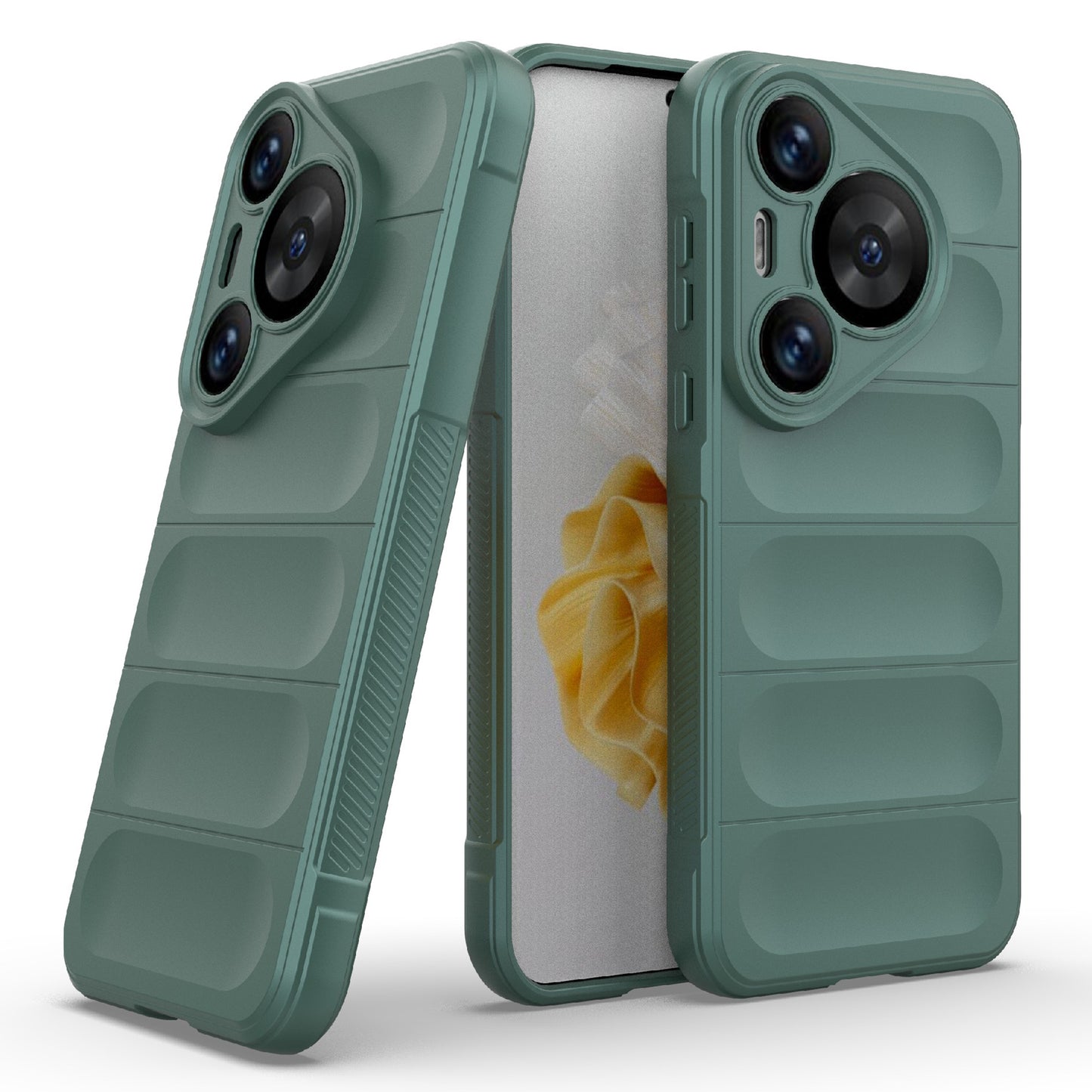 For Huawei Pura 70 Pro / Pura 70 Pro+ Case TPU Anti-Slip Back Phone Cover - Green