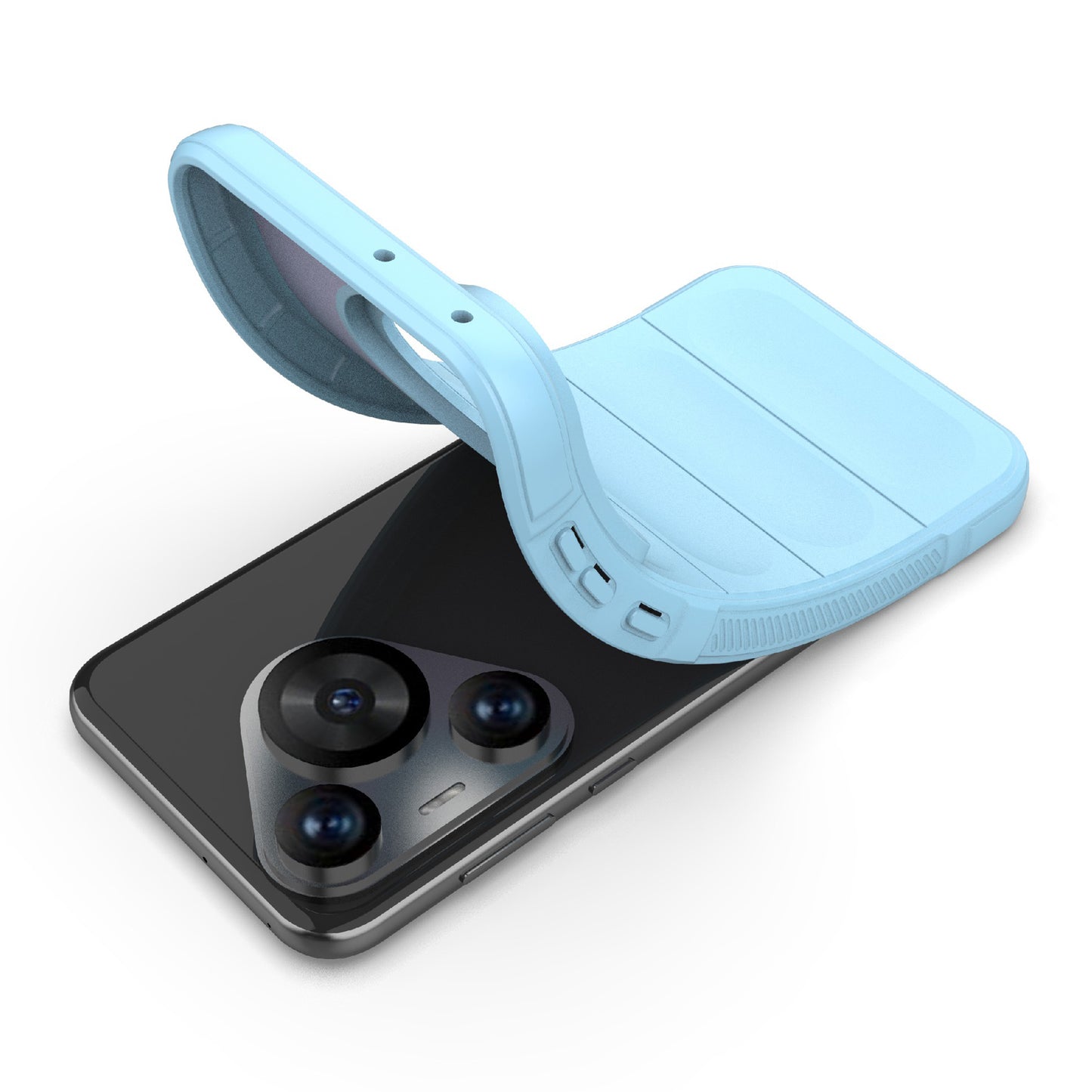 For Huawei Pura 70 Pro / Pura 70 Pro+ Case TPU Anti-Slip Back Phone Cover - Baby Blue